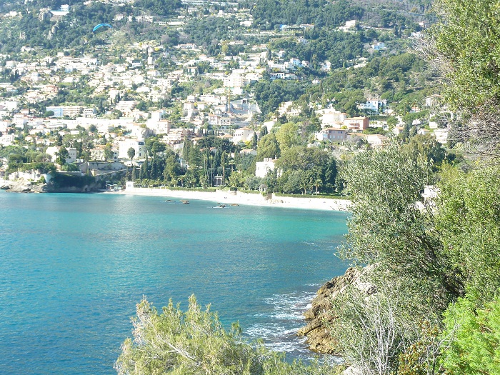 Randonnee Cap Martin  vue sur la baie de Roquebrune